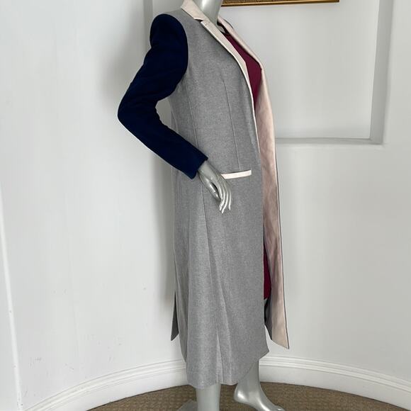 BLDWN Women’s Top Coat Gray Color Block - Picture 6 of 14